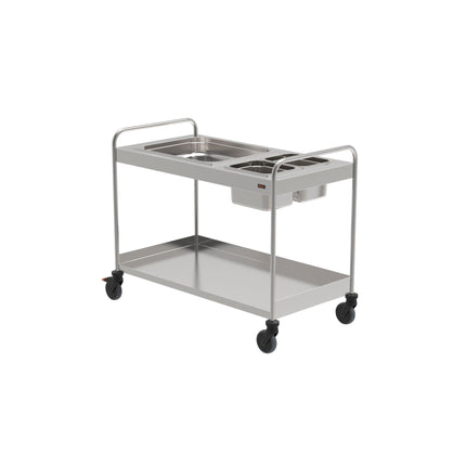 Rieber Abräumwagen offen - GN 1x 2/1 & 2x 1/2 – Perspektivansicht