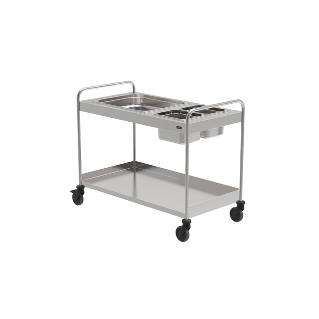 Rieber Abräumwagen offen - GN 1x 2/1 & 2x 1/2 – Perspektivansicht