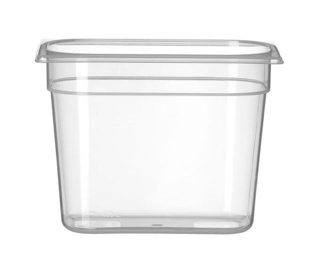 HENDI Gastronorm-Behälter 1 / 4 – Profi Line – GN 1 / 4 – 4.5 l – Transparent – 265 × 162 × 200 mm – Produktansicht