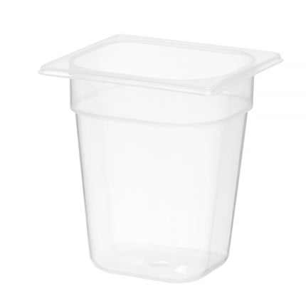 HENDI Gastronorm-Behälter 1 / 6 – Profi Line – GN 1 / 6 – 2.5 l – Transparent – 176 × 162 × 200 mm – weitere Produktansicht