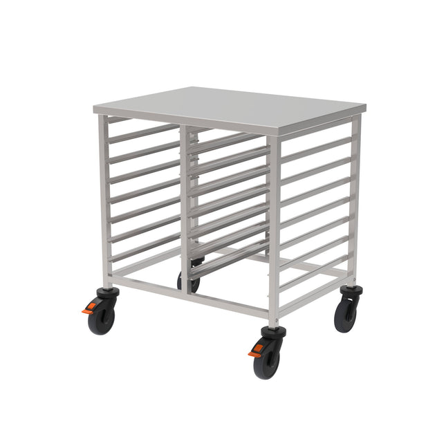 Rieber GN-Regalwagen 2x1/1 niedr. - Abweiserr. – Perspektivansicht