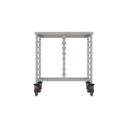 Rieber GN-Regalwagen 2x1/1 niedr. - Abweiserr. – Frontansicht