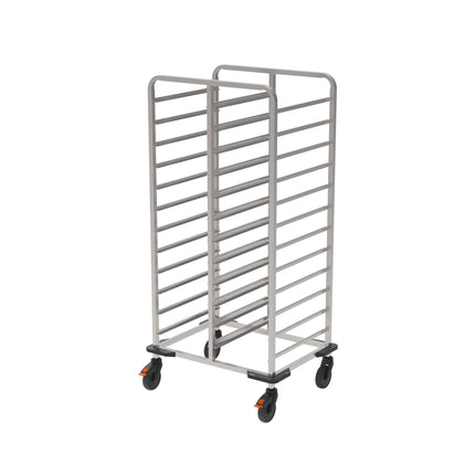 Rieber Tablett-Regalwagen 2x1/1 - Stoßecken – Perspektivansicht