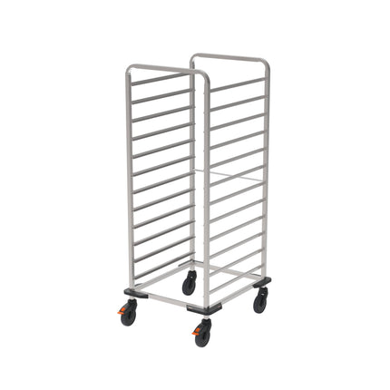 Rieber Tablett-Regalwagen 2/1 - Stoßecken – Perspektivansicht