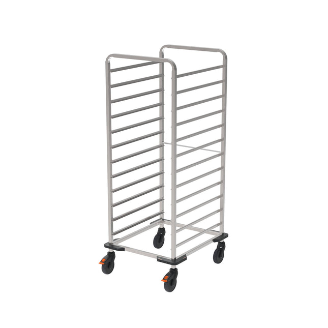 Rieber Tablett-Regalwagen 2/1 - Stoßecken – Perspektivansicht
