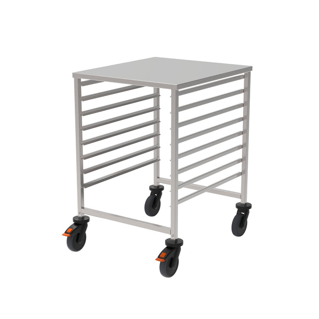Rieber GN-Regalwagen 2/1 niedr.H=900-Abweiserr. – Perspektivansicht