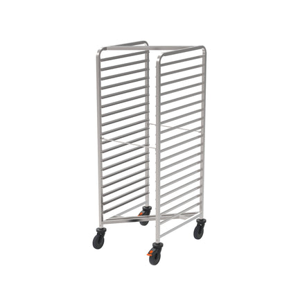 Rieber Raumspar-Regalwagen 2/1 - m. Abweiserr. – Perspektivansicht