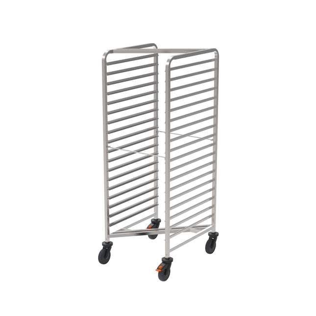 Rieber Raumspar-Regalwagen 2/1 - m. Abweiserr. – Perspektivansicht
