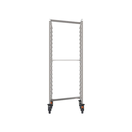 Rieber Raumspar-Regalwagen 2/1 - m. Abweiserr. – Frontansicht