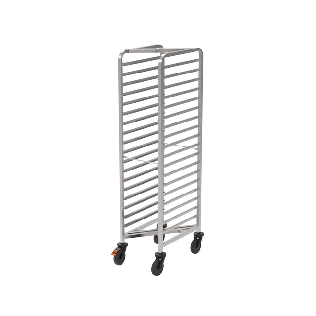 Rieber Raumspar-Regalwagen 1/1 - m. Abweiserr. – Perspektivansicht