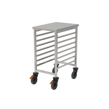 Rieber GN-Regalwagen 1/1 niedr. - Abweiserr. – Perspektivansicht