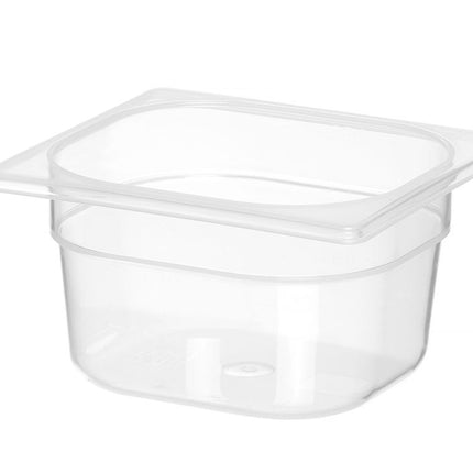 HENDI Gastronorm-Behälter 1 / 6 – Profi Line – GN 1 / 6 – 1.5 l – Transparent – 176 × 162 × 100 mm – weitere Produktansicht