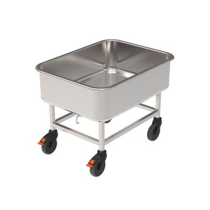Rieber Kartoffel-/Gemüsewagen Edelstahl - 90L – Perspektivansicht