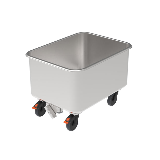Rieber Kartoffel-/Gemüsewagen Edelstahl - 160L – Perspektivansicht