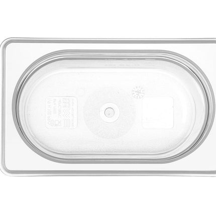 HENDI Gastronorm-Behälter 1 / 9 – Profi Line – 1.0 – GN 1 / 9 – 0.75 l – Transparent – 176 × 108 × 100 mm – weitere Produktansicht