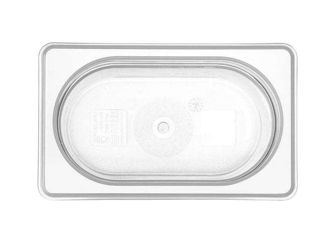 HENDI Gastronorm-Behälter 1 / 9 – GN 1 / 9 – 0.9 l – Transparent – 176 × 108 × 100 mm – Produktansicht