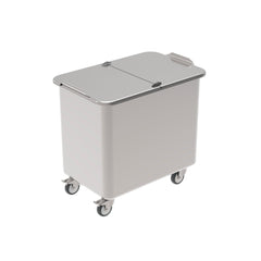 Rieber Materialwagen Edelstahl - 90L – Perspektivansicht