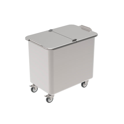 Rieber Materialwagen Edelstahl - 90L – Perspektivansicht