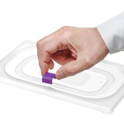 HENDI Farbcodierungsclips für HACCP-Aufbewahrungsbehälter – Violett – 12 Stück – weitere Produktansicht