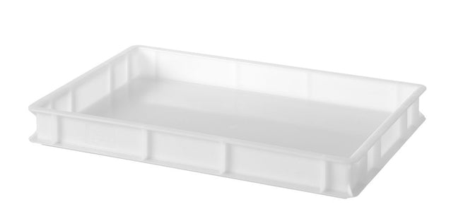 AmerBox Pizzateig-Box 600x400 – Profi Line – Weiß – 600 × 400 × H 70 mm  – Produktansicht