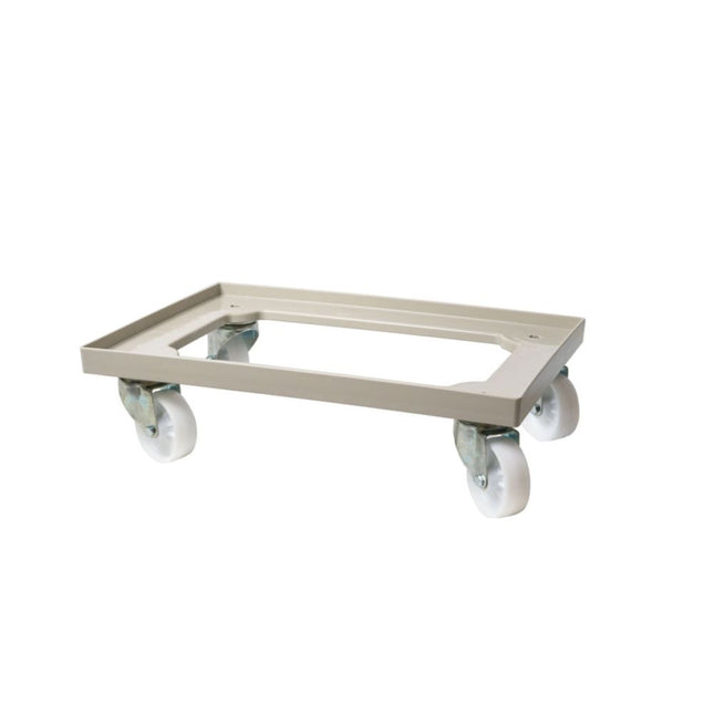 AmerBox Trolley für Pizzateigboxen – Hellgrau – 600 × 400 mm  – Produktansicht