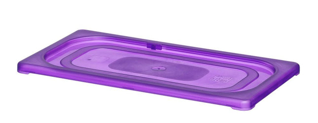 HENDI Gastronorm-Deckel violett – GN 1 / 3 – Violett – 325 × 176 mm – Produktansicht