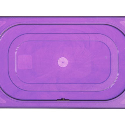 HENDI Gastronorm-Deckel violett – GN 1 / 4 – Violett – 265 × 162 mm – weitere Produktansicht