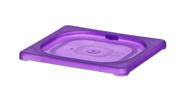 HENDI Gastronorm-Deckel violett – GN 1 / 6 – Violett – 176 × 162 mm – Produktansicht