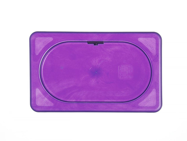 HENDI Gastronorm-Deckel violett – GN 1 / 9 – Violett – 176 × 108 mm – Produktansicht