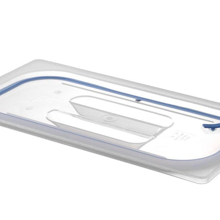 HENDI Gastronorm Deckel – luftdicht verschließbar – GN 1 / 3 – Transparent – 325 × 176 mm – Produktansicht