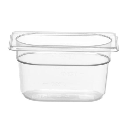 HENDI GN 1/9 Behälter COOL – 0 – 9 l – Transparent – 108 × 176 × H 100 mm  – Produktansicht