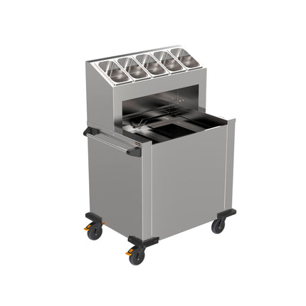 Rieber Plattformst. unbeh. GN 2x1/1 m.Bestecka. – Perspektivansicht