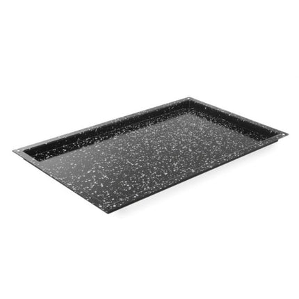 HENDI Blech CONVECTOMAT CLASSIC GN 1 / 1 – GN 1 / 1 – Schwarz – 530 × 325 × 20 mm – Produktansicht