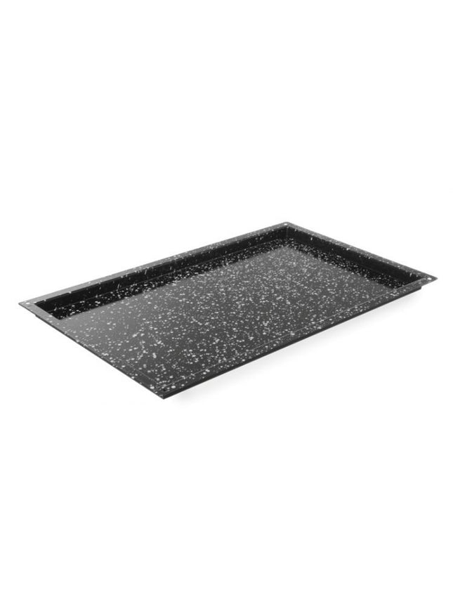 HENDI Blech CONVECTOMAT CLASSIC GN 1 / 1 – GN 1 / 1 – Schwarz – 530 × 325 × 20 mm – Produktansicht