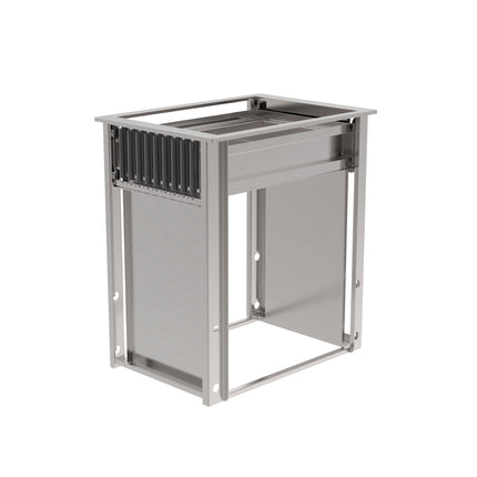 Rieber Einbau-Plattformst. offen GN 1/1-740mm – Perspektivansicht