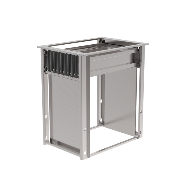 Rieber Einbau-Plattformst. offen GN 1/1-740mm – Perspektivansicht