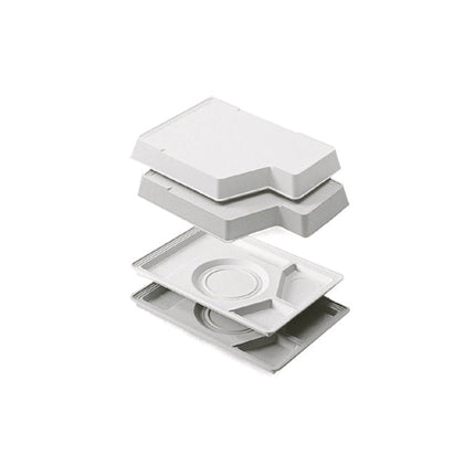 Rieber Thermotray-Set-Kompakttabl. - lichtgrau – Perspektivansicht