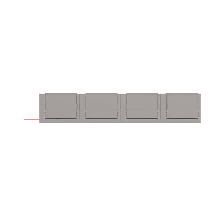 Rieber varithek® EST 4x1/1 - ohne Abdeckung – Frontansicht