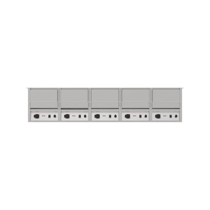 Rieber varithek® EST Infrarot 5x1/1 mit Abdeck. – Frontansicht