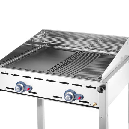 HENDI Gusseisen-Grillplatte – GN 1 / 1 – 325 × 530 mm – weitere Produktansicht