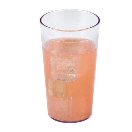 Cambro SAN Colorware Trinkbecher 373 mL, texturierte Oberfläche, Durchsichtig, Höhe 13,2 cm - 1200P152