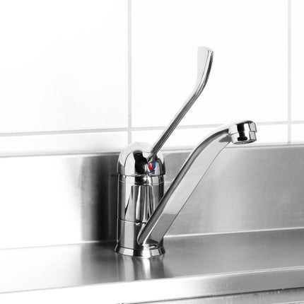 HENDI Wasserhahn mit langem Hebel – 215 × 54 × 240 mm – Produktansicht