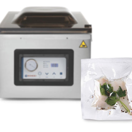 HENDI Vakuum-Kochbeutel – 200 × 150 mm – 100 Stück – mit Vakuumiergerät