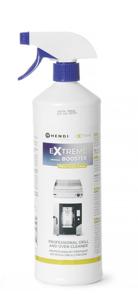 HENDI Professioneller Grill- und Ofenreiniger Extreme Booster – 1 l – 1 l – 12 Stück – Produktansicht