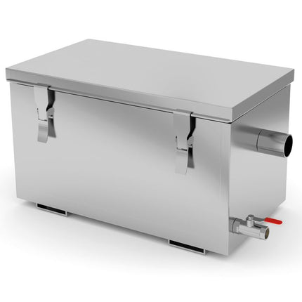 HENDI Fettabscheider – Profi Line – 300 l / h – 30 l – 650 × 346 × 308 mm – Produktansicht
