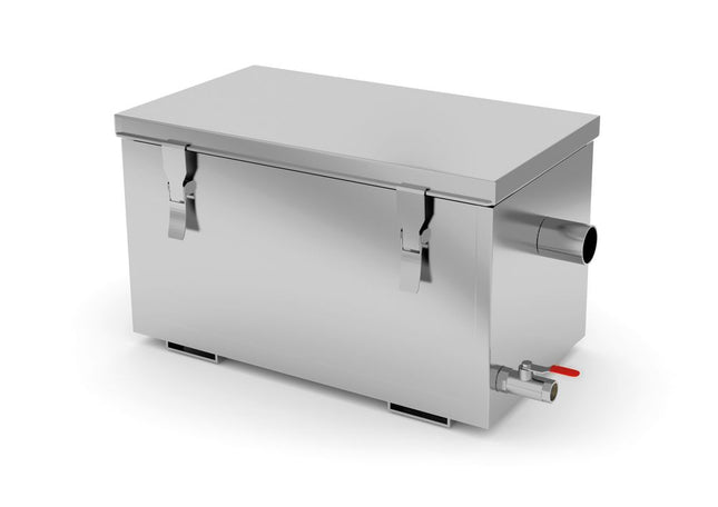 HENDI Fettabscheider – Profi Line – 300 l / h – 30 l – 650 × 346 × 308 mm – Produktansicht