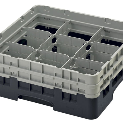 Cambro Camrack® 9-Fächer - Spülkorb mit 2 Extender 500 x 500 x 184 mm - 9S434110