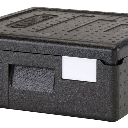 Cambro Cam GoBox® Pizza Toplader, Transportbox Höhe 10cm, schwarz - EPPZ35100110