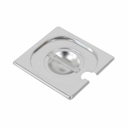 Bartscher Deckel 1/6GN, mit Löffelaussparung