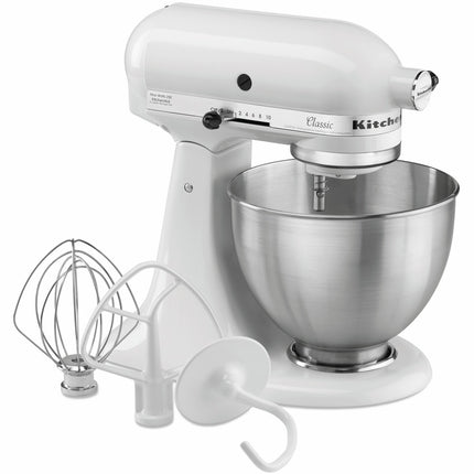 KitchenAid 5K45SSEWH, white, 4.28L